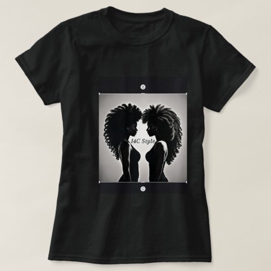African American Styles, Black Beauty And Fashion T-shirt (Design voorkant)