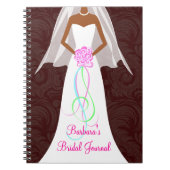 African American Wedding Damask Journal-notebook Notitieboek (Voorkant)