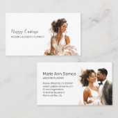 African American Wedding Events Organisator Visitekaartje (Voorkant / Achterkant)
