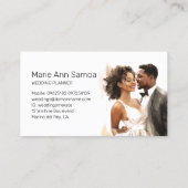 African American Wedding Events Organisator Visitekaartje (Achterkant)
