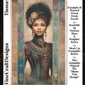 African American Woman, Baroque DY2L Decoupage Tissuepapier