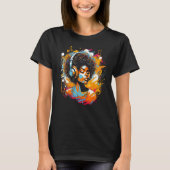 African American Woman Black Girl Music Graffiti G T-shirt (Voorkant)