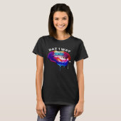 African American Woman Lip Biting Dat 1 Way T-shirt (Voorkant volledig)