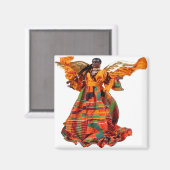 African Angel in Sinaasappel Magneet (Voorkant / Achterkant)