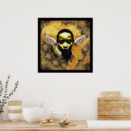 African Angel Wing Ears Poster (Keuken)