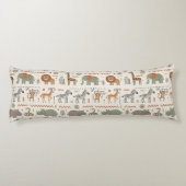 African Animal Parade Tribal Style ID1262 Lichaamskussen (Achterkant)