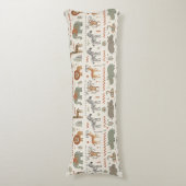 African Animal Parade Tribal Style ID1262 Lichaamskussen (Voorkant Verticaal)