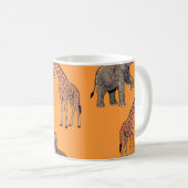 African Animal Pattern Koffiemok (Voorkant rechts)