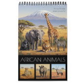 African Animals Calendar 2026 / African Wildlife Kalender (Hoes)