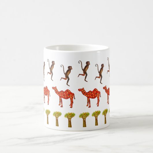 African Animals Leuke Illustratie Classic Mok (Center)