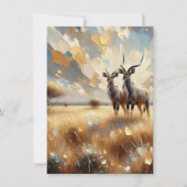 African Animals Nyala Art Impressionist Kaart (Voorkant)