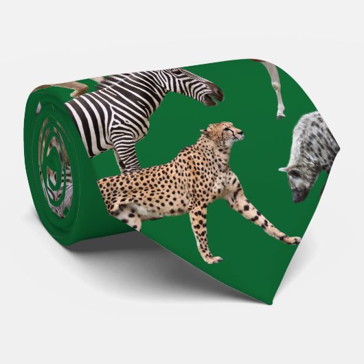 African Animals Stropdas (Opgerold)