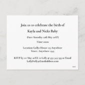 African Animals Surprise Gender Baby Shower  Feestdagenkaart (Achterkant)