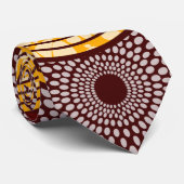 African Ankara Kitenge Gold Groomsman Stropdassen (Opgerold)