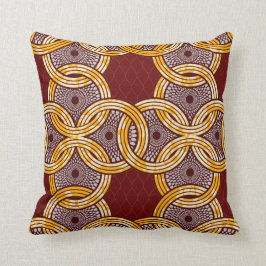 African Ankara Kitenge Gold Sierkussen