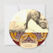 African Ankara Kitenge Save the Date (Voorkant)