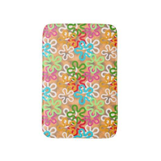 African Ankara Pattern Design Badmat (Voorkant Verticaal)