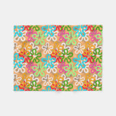 African Ankara Pattern Design Fleece Deken (Voorkant (Horizontaal))