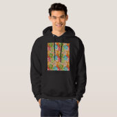 African Ankara Pattern Design Hoodie (Voorkant volledig)