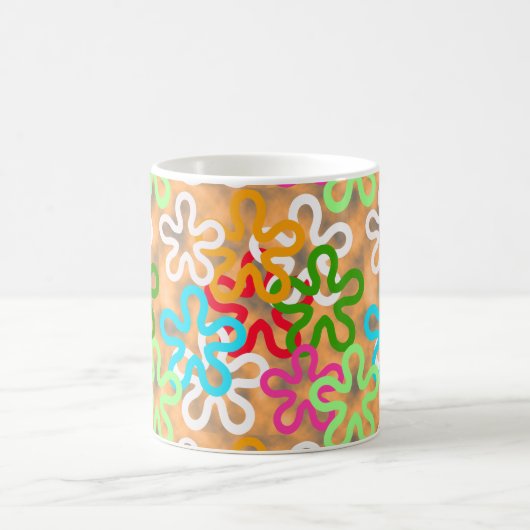 African Ankara Pattern Design Koffiemok (Center)