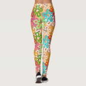 African Ankara Pattern Design Leggings (Achterkant)