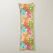 African Ankara Pattern Design Lichaamskussen (Achterkant (Verticaal))