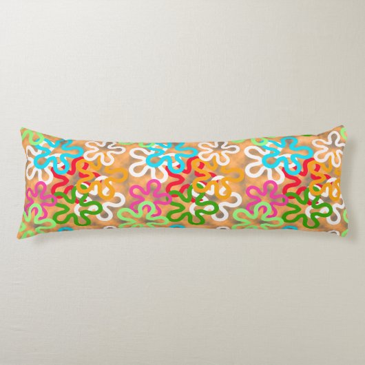 African Ankara Pattern Design Lichaamskussen (Voorkant)