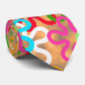 African Ankara Pattern Design Stropdas (Opgerold)