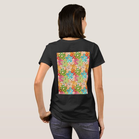 African Ankara Pattern Design T-shirt (Achterkant volledig)