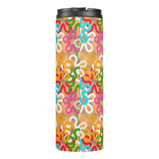 African Ankara Pattern Design Thermosbeker (Achterkant)