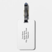 African Art Abstract Break Dance Bagagelabel (Achterkant verticaal)