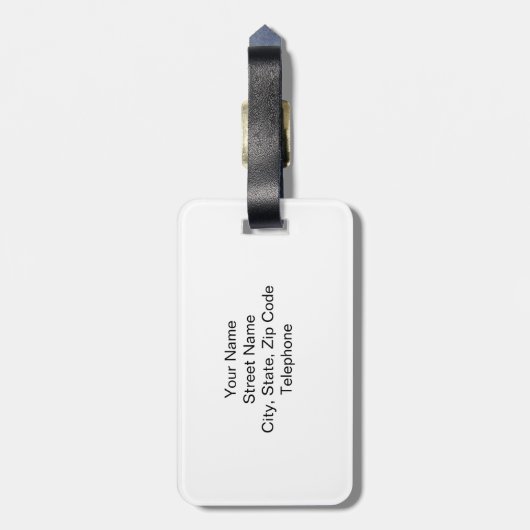 African Art Abstract Break Dance Bagagelabel (Achterkant verticaal)