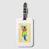 African Art Elegant and Stylish Woman  Bagagelabel (Voorkant (verticaal))