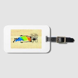 African Art Elegant and Stylish Woman Bagagelabel