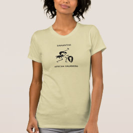 African Art Geweldige Silhouette Drummer T-shirt
