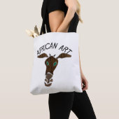 African Art Giraffe Head Tote Bag (Dichtbij)