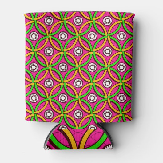 African Art: Naadloos Abstract Afbeelding Blikjeskoeler (Voorkant)