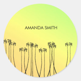 African Art, Tropical Summer Hoesje-Mate iPhone Ca Ronde Sticker