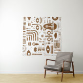 African Artwork Tapestry Wandkleed (In Situ (horizontaal))