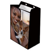 African Basenji Blank Card Medium Cadeauzakje (Achterkant Gekanteld)