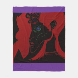African Beastmaster Queen Fleece Blanket Deken