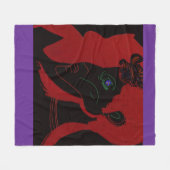 African Beastmaster Queen Fleece Blanket Deken (Voorkant (Horizontaal))