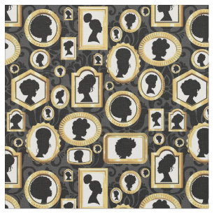 African Beauty  Damask Cameo Stof