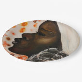 African Beauty - Watercolor Painting Papieren Bordje (Gekanteld)