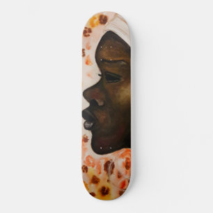 African Beauty - Watercolor Painting Persoonlijk Skateboard