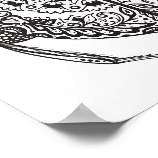 African Beetle Zendoodle 2 Poster (Hoek)