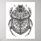 African Beetle Zendoodle 2 Poster (Voorkant)