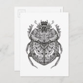 African Beetle Zendoodle Briefkaart (Voorkant / Achterkant)