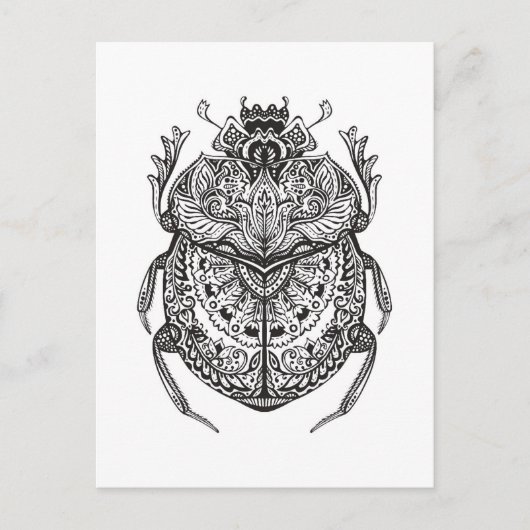 African Beetle Zendoodle Briefkaart (Voorkant)