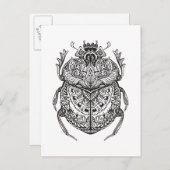 African Beetle Zendoodle Briefkaart (Voorkant / Achterkant)